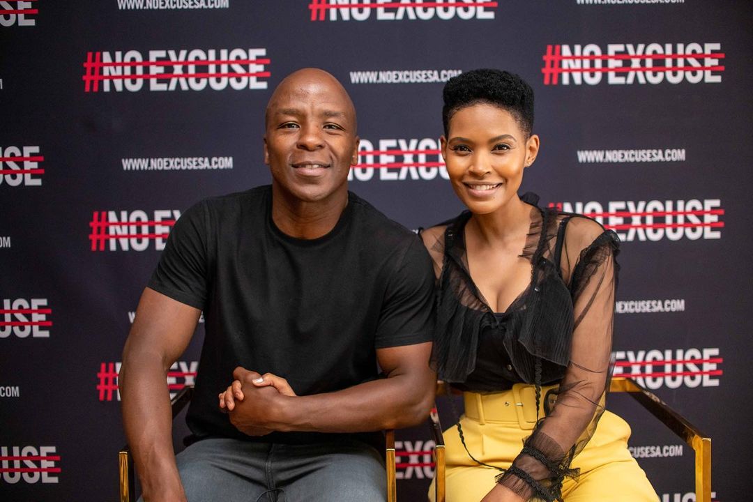 Kabelo Mabalane at the launched of #NoExcuse.