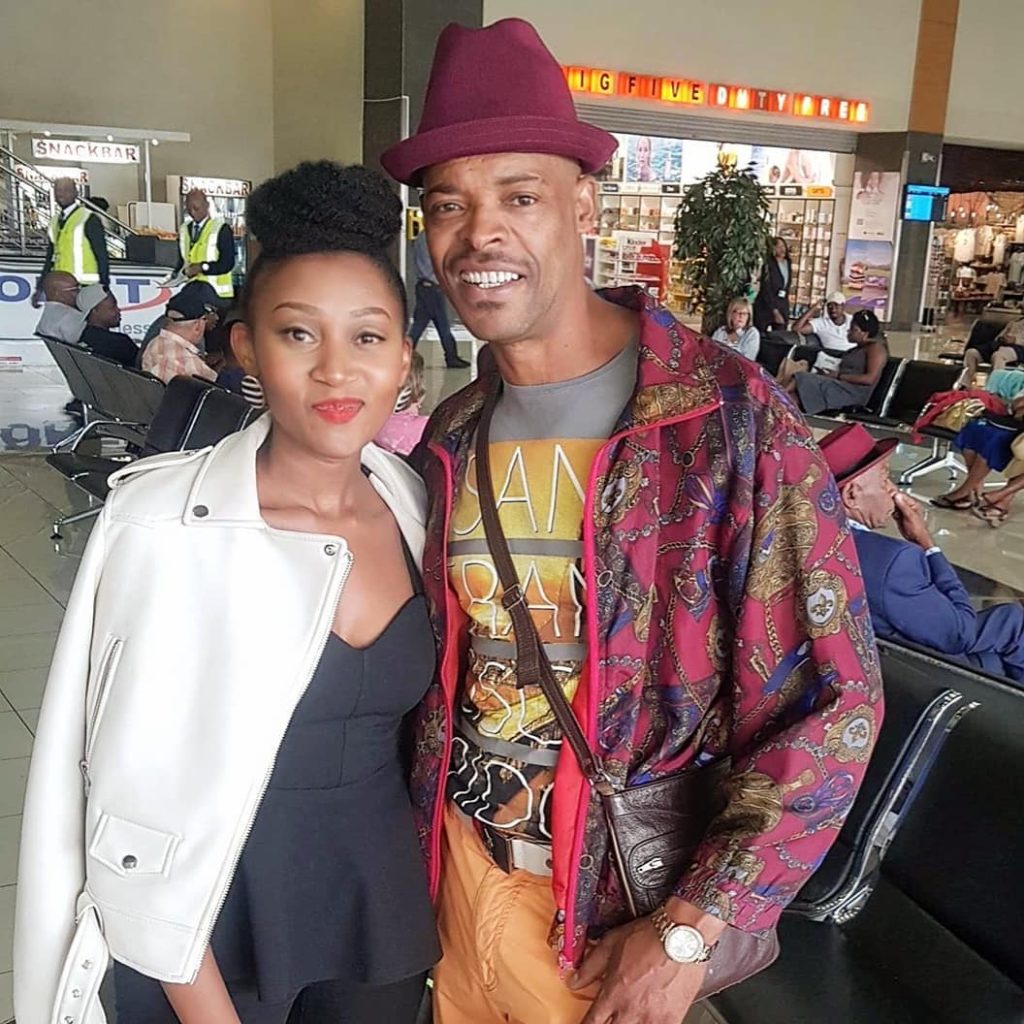 Don Buthelezi on Gomora poses for a photo with a fan