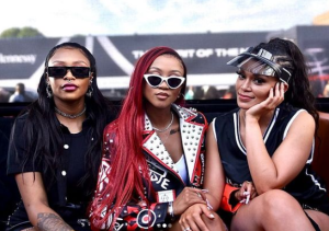 Dj Zinhle, Moozlie and Pearl Thusi