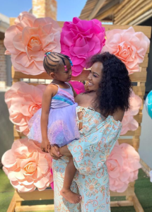 Mapaseka Koetle and daughter