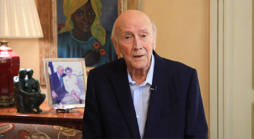 Watch: FW De Klerk Foundation releases his last message in a pre ...