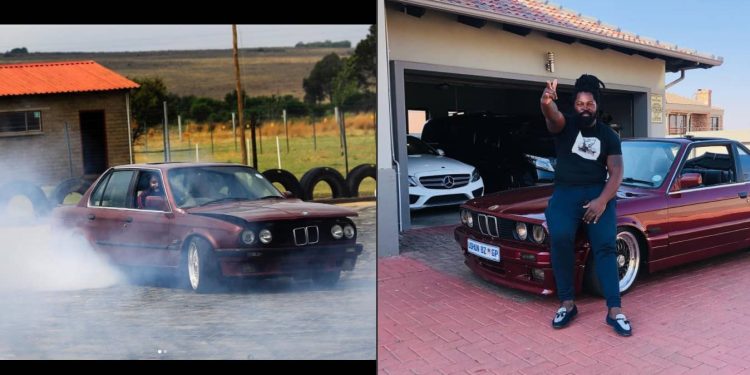 Watch: Big Zulu spinning his BMW car until tired wear out!