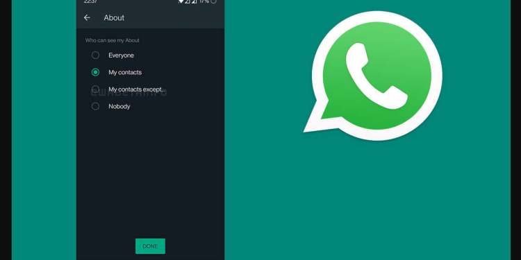 Whatsapp's new feature, 'My Contacts Except'