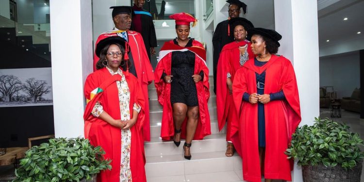 Shauwn Mkhize celebrates honorary doctorate degree