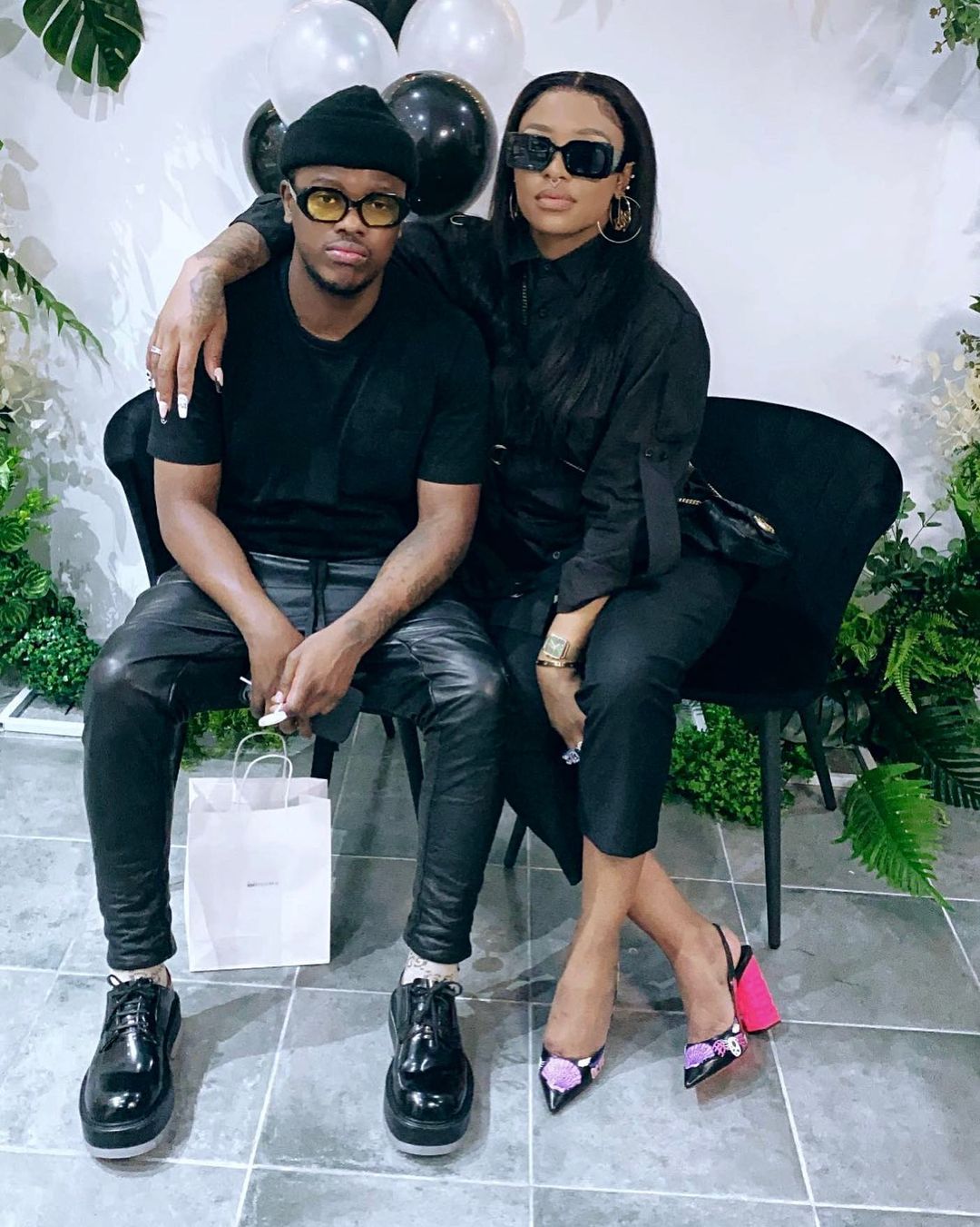 Murdah Bongz and baby Mama DJ Zinhle