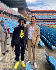 Andile Mpisane and Thlopie Motsepe