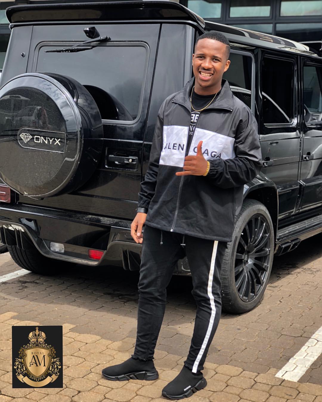 Andile Mpisane and his Mercedes G wagon