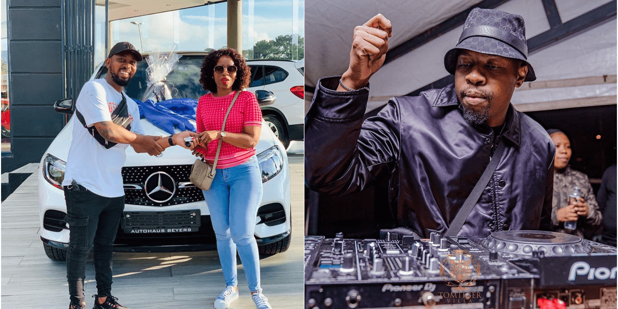 In Pictures Mr JazziQ Buys His Mother A Luxurious Car And Shows It Off