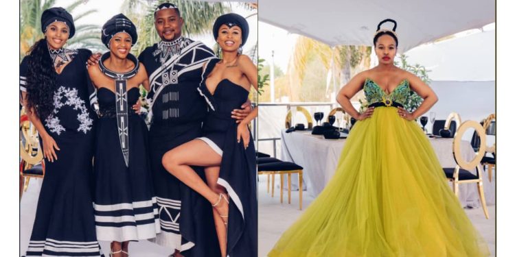 The beautiful dressing worn by the cast at Andile and Njabulo's wedding on The River