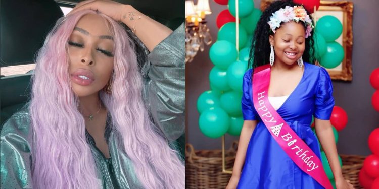 Khanyi Mbau and her daughter