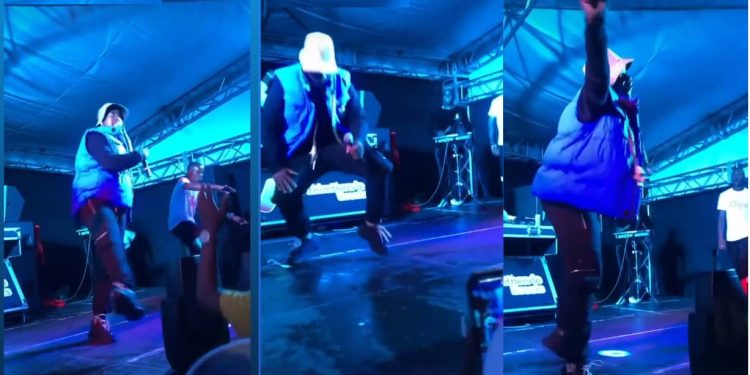 Andile Mpisane shows off incredible dance skills during a live performance at Eminent Music Video Awards