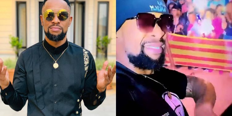 Shaka from The Queen 'SK Khoza' performs music live on on stage