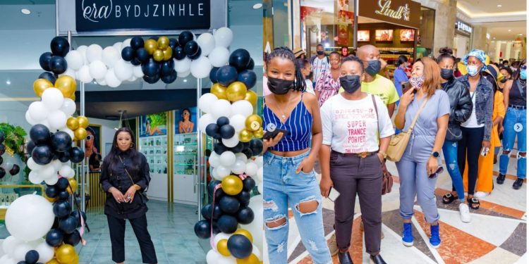 In Pictures: DJ Zinhle launches shop in Durban, fans queue to buy