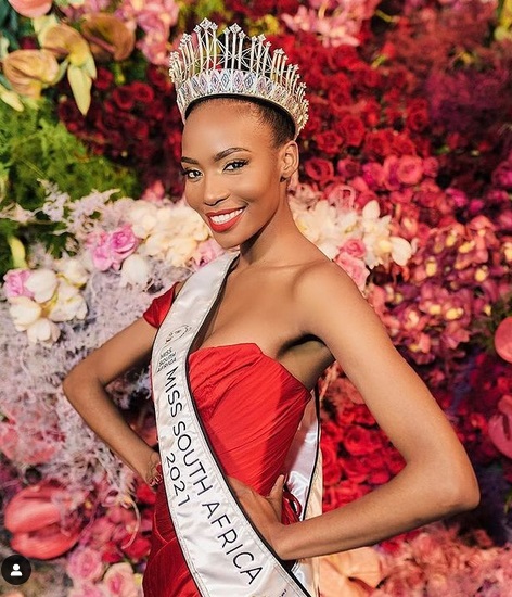 Miss South Africa Lalela Mswane ( Source Instagram)