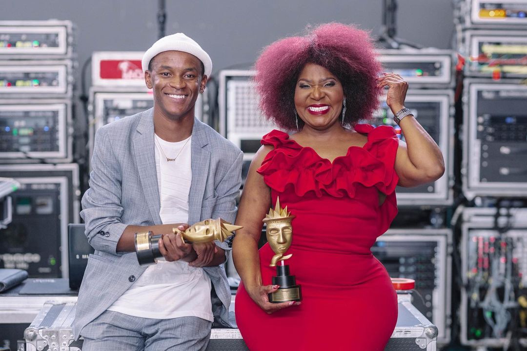 Sannah Mchunu and Sicelo Buthelezi at Royal Soapie Awards Ceremony