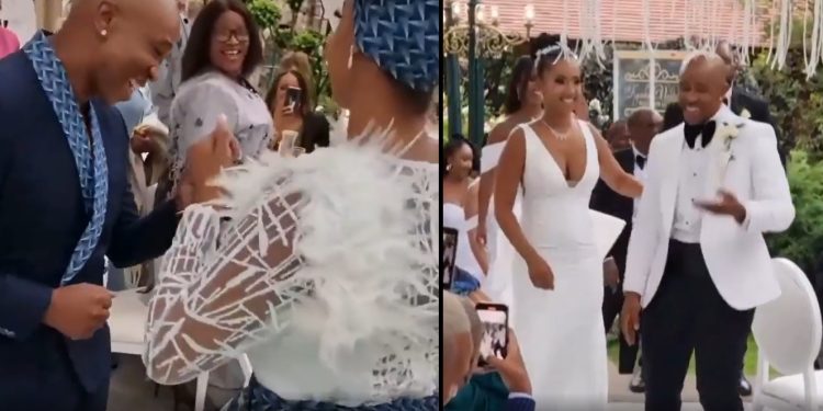 Theo Kgosinkwe of Mafikizolo's wedding pictures and videos