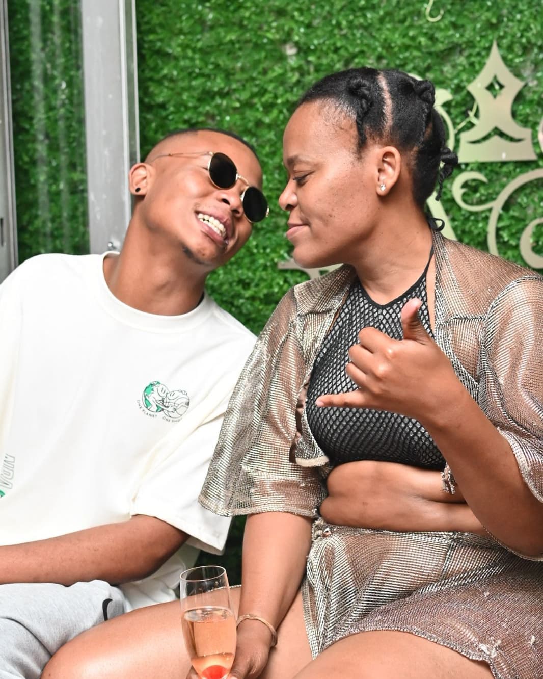 Zodwa WaBantu and boyfriend Olefile Mpudi