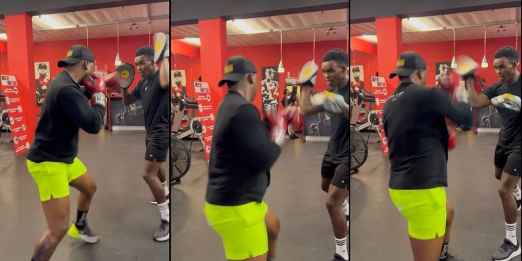 'Fist of Fury' Naak MusiQ's punching training video has fans feeling sorry for Cassper Nyovest