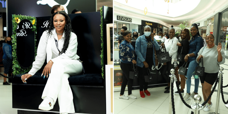 DJ Zinhle and Polokwane customers-Image Source(Instagram/erabydjzinhle)