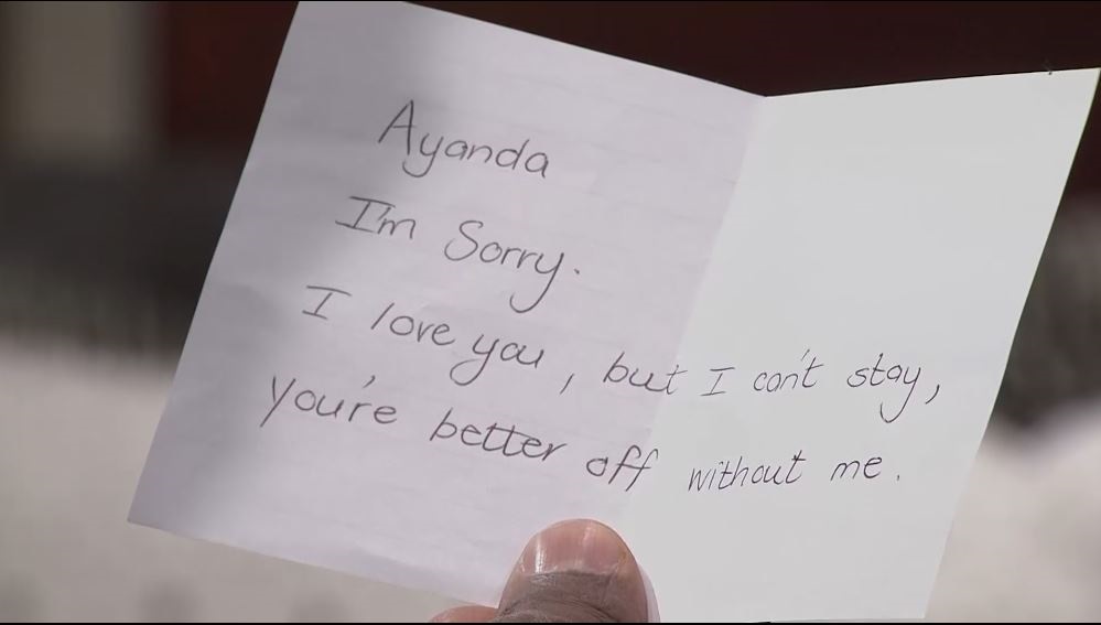 Ayanda's letter
