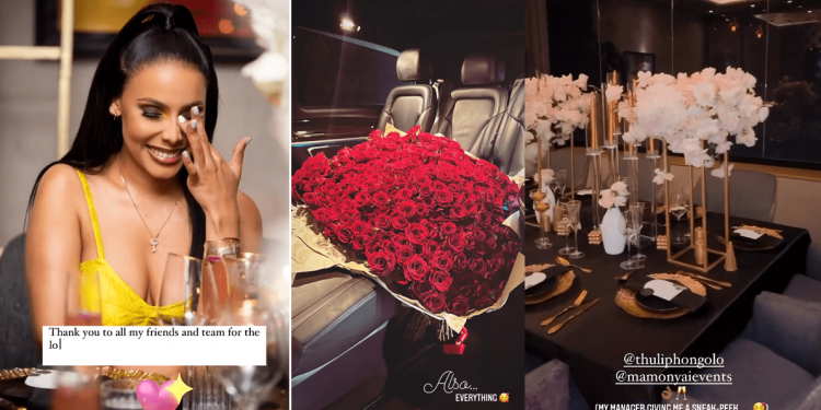 Thuli Phongolo birthday celebrations-Image Source(Instagram/thuliphongolo)