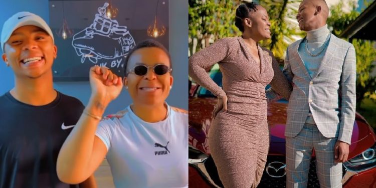 Zodwa WaBantu and boyfriend Olefile Mpudi