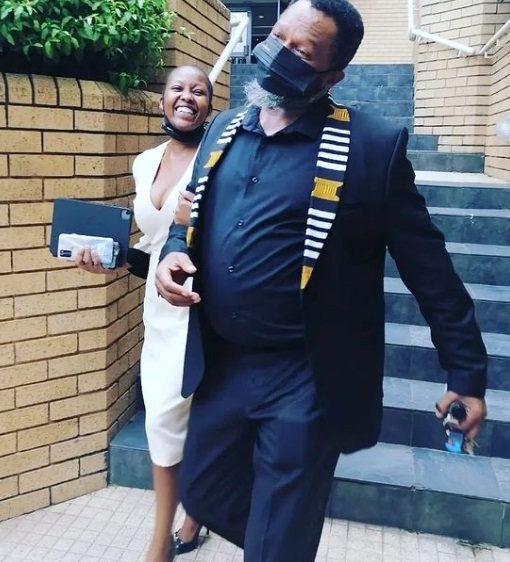 The Queen actor Sello Maake KaNcube and his wife Pearl Mbewe (Image credits Instagram/sellomkn)