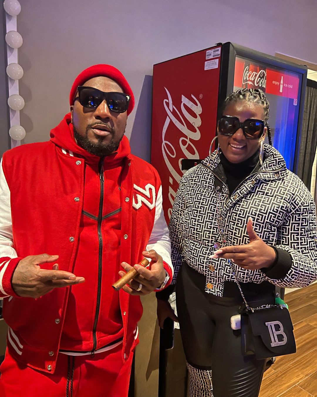 Shauwn Mkhize pictured with rapper Jeezy.