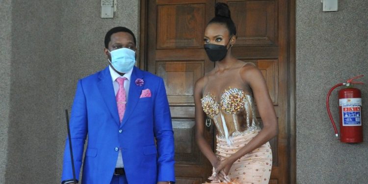 Miss South Africa Lalela Mswane and Zulu King Misuzulu( Image credits @lalela_mswane)