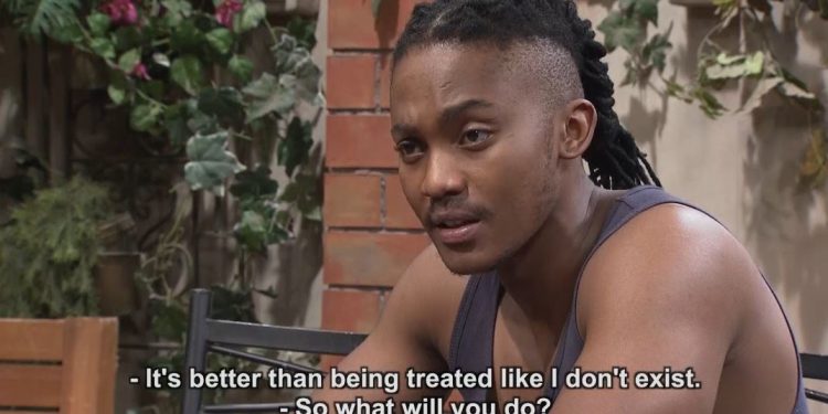 Luyolo is not going in to work. He's not taking the break up very well