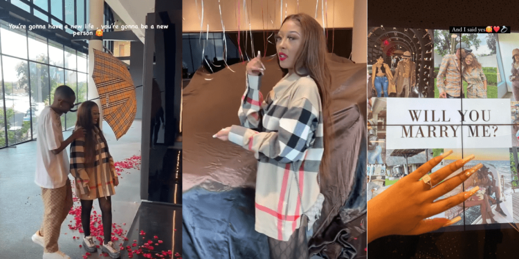 Grootman proposes to Gcinile in style-Image Source(Instagram/xo_grootman/gciniletee)