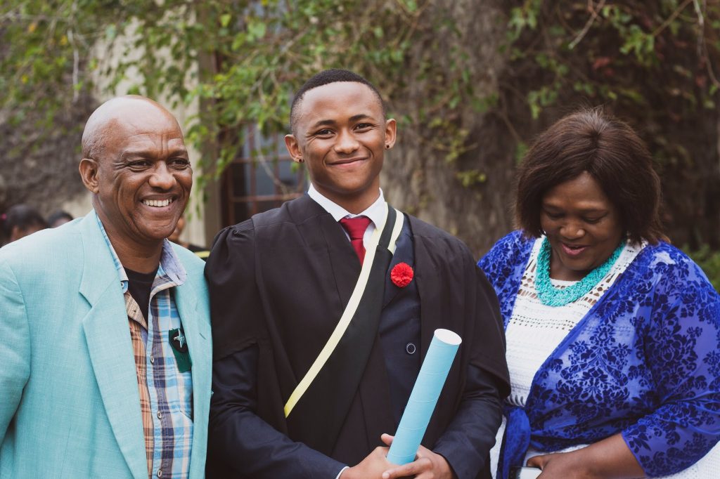Ntobeko Sishi and his parents