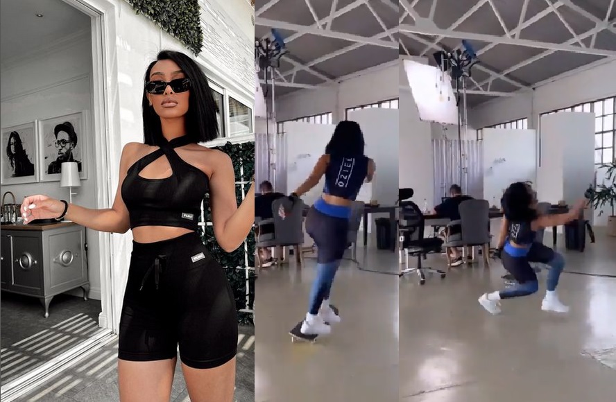 Watch Influencer Sarah Langa Falls Off A Skateboard While Creating Content 9874