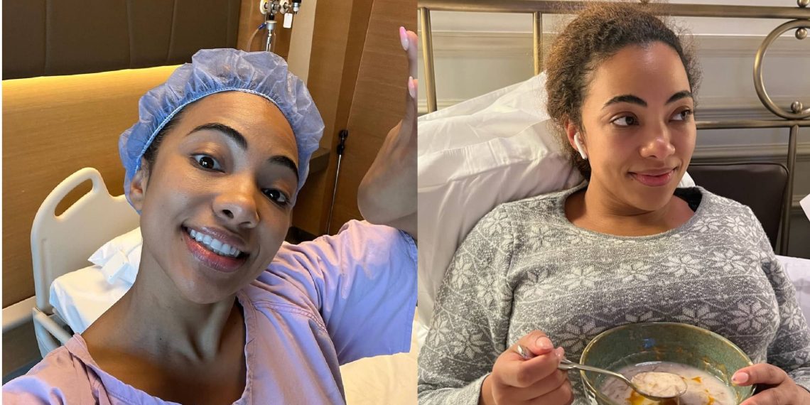 Before and After Pictures: Amanda du Point undergoes plastic surgery abroad to lift her chest up