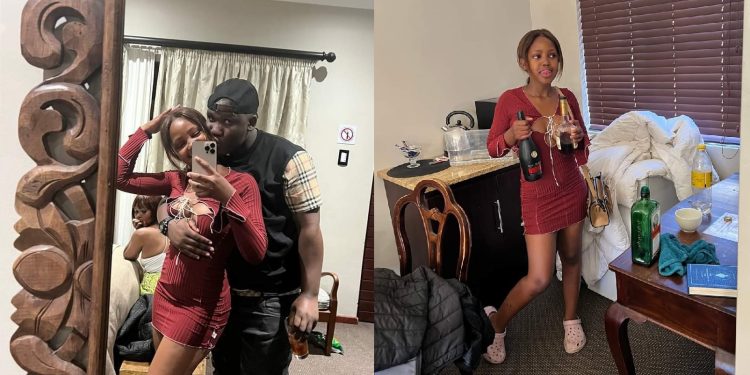 Busta 929 and his teen girlfriend Source: Twitter