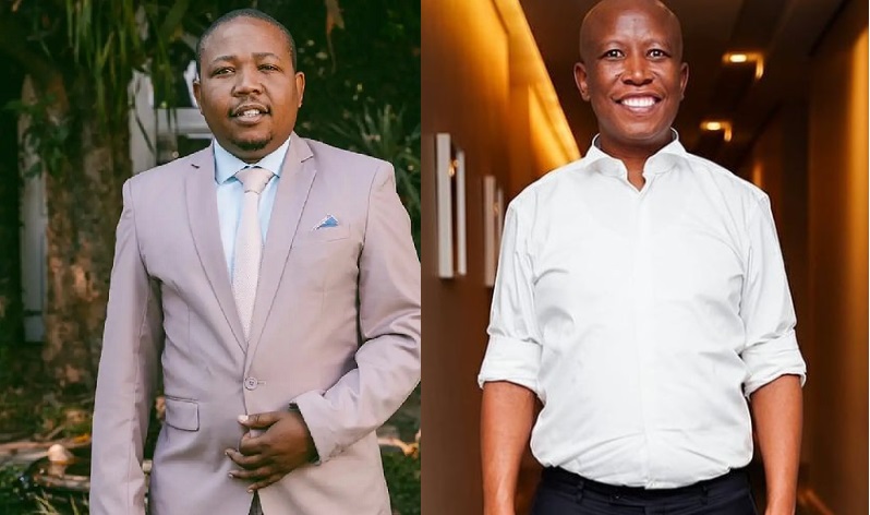 Julius Sello Malema and Presley Chweneyagae (Sources Savannanews)