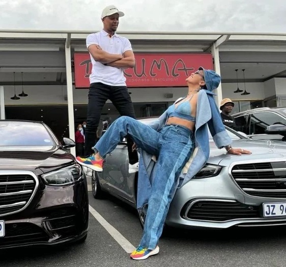 Mr Smeg 'Michael Bucwa' and Pearl Thusi (Source Instagram@michaelbucwa)