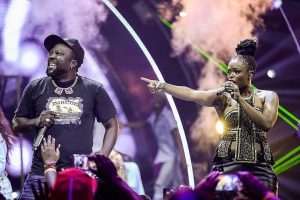 Zola 7 and Unathi Nkayi shared the stage at Idols sa