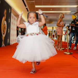 Sbahle Mzizi on the red carpet