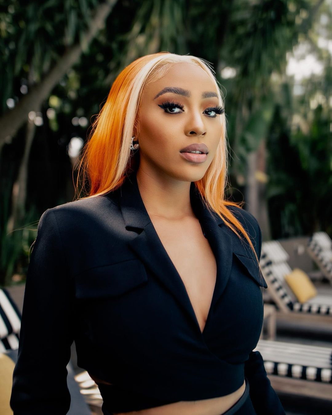 American TikTok User trolls Khanyi Mbau and Nadia Nakai's wigs. Image Credit: TikTok