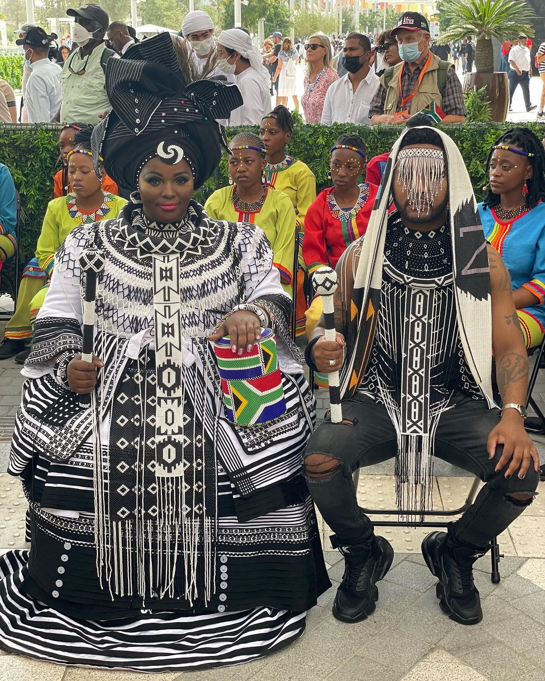 Vusi Nova performs at the 2020 expo to celebrate South Africa day in Dubai