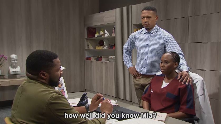 Tsii! Winston is a concerned boyfriend when the police question Sphe about Mia tonight. 