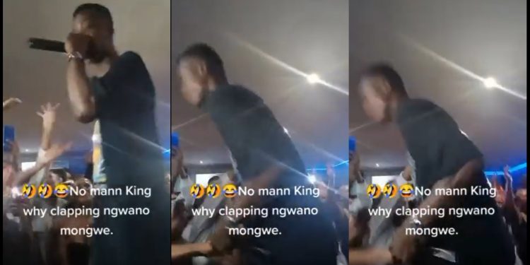 Angry King Monada slaps fan in the face during performance