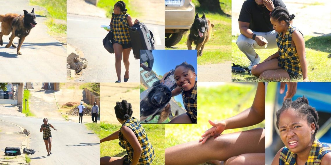 Nonka chased by a dog on Uzalo