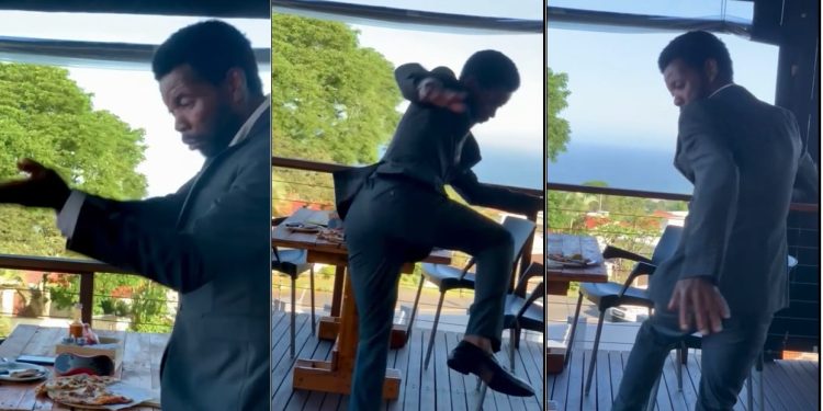 Sifiso Sibiya tries the Trigger challenge-Image Source(Instagram/babugumede)