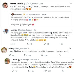 Tweeps reactions to Big Zulu and Bonang