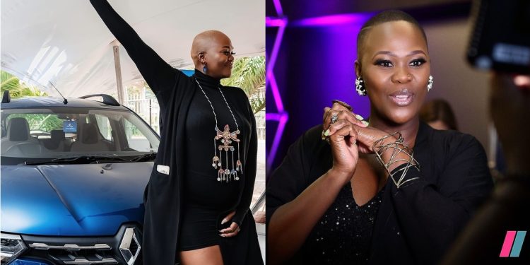 Zikhona Sodlaka shows off new car
