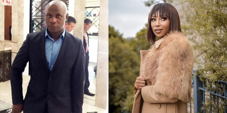 Enhle Mbali Mlotshwa with Peter Saliboane - Source: Instagram