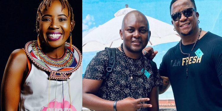 Ntsiki Mazwai and DJ Euphonik alongside DJ Fresh - Source: Instagram@viraltrends
