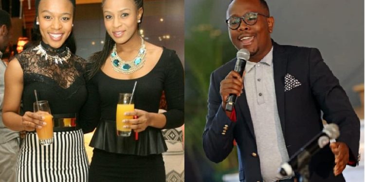 Nomzamo Mbatha with Jessica Nkosi and Khaya Mthethwa - Source: Instagram@viraltrends